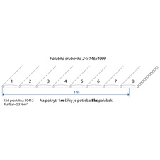 Palubka srubovka smrk 24x146x4000 A/B - SE          4ks/bal=2,336m2 - 30412_02.jpg