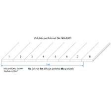 Palubka podlahová smrk 24x146x3000 B/C - LU       5ks/bal=2,19m2 - 30560_02.jpg