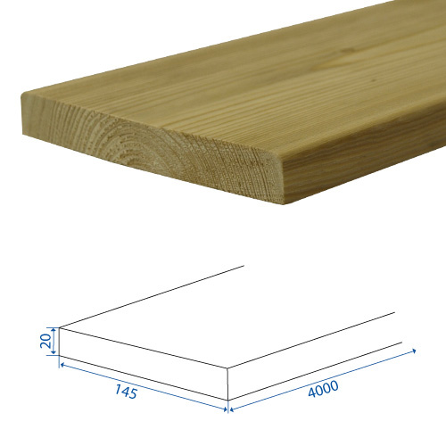 Hoblované prkno sibiřský modřín 20x145x4000 A/B - SE - 32181.jpg