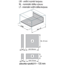 Modern Box Square střední 135 mm - 550 mm šedý 40 kg - 7121215_03.jpg