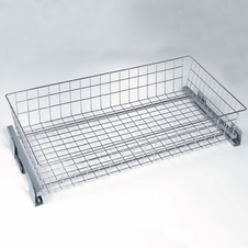 Výsuvný šatní koš, 655-715 x 490 x 150 mm, bílý epoxid - 2002011201_03.jpg