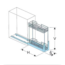 Plnovýsuvný dvojkoš KOMFORT spodní s tlumeným dovřením,358x465x522 mm (korpus 400) - 1002224001_02.jpg