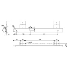 Kuličkový výsuv pro klávesnice H-27 x  L-360mm - 7520220_01.jpg