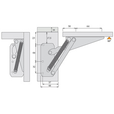 Kování výklopných dvířek Lift 90° 180N - 79389_01.jpg