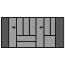 Příborníková vložka OrgaTray 440, Š 901-1000mm/H 441-520mm bílá - 9194972_02.jpg