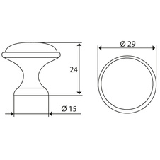 Knopka Elisabeth - broušená staromosaz/porcelán „ crack “ - 278032_01.jpg