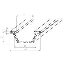 Lišta Unipos 1200 mm - bílá - 00279-bila_01.jpg