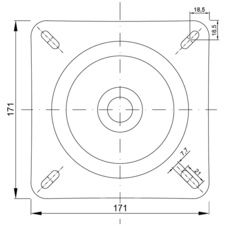 Točna pod TV kovová 170 x 170 mm - 710509_02.jpg