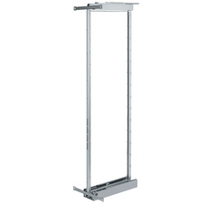 Potravinová skříň DISPENSA, šíře skříně 300mm, výška rámu 1200-1600mm, chrom/bílá - 4 koše - 237375.0005_02.jpg