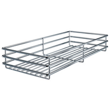 Potravinová skříň DISPENSA, šíře skříně 450mm, výška rámu 1200-1600mm, stříbrná - 4 koše - 237373.0102_01.jpg