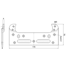 Plech DX 61 vyosení 8mm bez PÚ - 37884_01.jpg