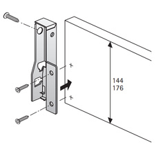 Příchytka zad Atira InnoTech výška 176 mm stříbrná levá - 9027831_01.jpg