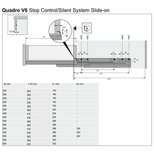 Plnovýsuv Quadro V6 s tlumením Silent System 420 mm 30 kg - 45290_04.jpg