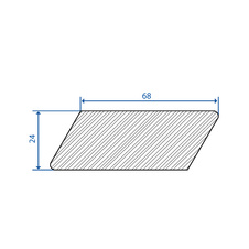 Palubka rhombus sibiřský modřín 24x68x4000 A/B - SE     8ks/bal=2,176m2 - 31415_01.jpg
