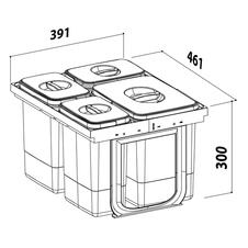 Odpadkový koš Jazz 450, 1x15 l + 3x7 l - 905456_01.jpg