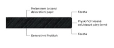 Pracovní deska  COMPACT F76054 GR Metalická hnědá, černé jádro, jednostranný profil 4100x640x12 - kdco12f76054gr640_02.jpg