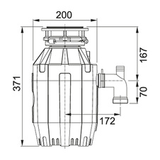 Drtič odpadu turbo elite TE 75 + pneu spínač - 861291_01.jpg