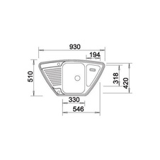 Kuchyňský dřez TIPO 9E nerez přírodní lesk s excentrem - 526338_02.jpg