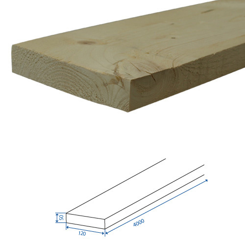 Stavební řezivo - fošna 50x120x4000 mm - 80860.jpg