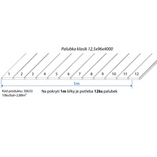 Palubka klasik smrk 12,5x96x4000 A/B - LU          10ks/bal=3,84m2 - 30633_02.jpg