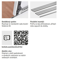 SlideLine M sada 4 profily 1-dráhové k zalisování 2500 mm  alu elox - 9227246_03.jpg