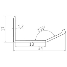 Úchytkový profil UK9 - stříbrný - 2m - 81830m2_01.jpg