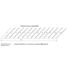 Palubka rhombus sibiřský modřín 24x68x3000 A/B - SE     8ks/bal=1,632m2 - 30965_02.jpg