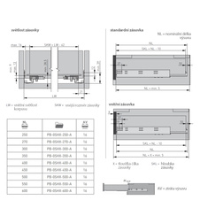 Plnovýsuv pro dřevěnou zásuvku s tlumením 250mm - MODERNSLIDE - 710314_02.jpg