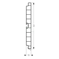 Sokl plastový - 120 mm - antracit - 4 m (RAL 7016) - 99445_01.jpg