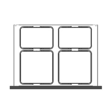 Odpadkový koš Sorter Garbo 60-4 (skř.600mm) 2x12l,2x8l - 8601315_02.jpg