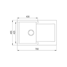 Kuchyňský dřez CLIVO 45 B-TQ exc. topaz. (F) - 40148002_01.jpg