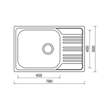 Kuchyňský dřez STAR 780 XXL V 0,7 matný - 905771_01.jpg