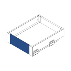 Sestava pro zásuvku AxisPro nízký ( panel 1200mm H=110 + přední uchycení čela 1 sada )(pro výšku A- 84mm) antracit - 7261354_02.jpg