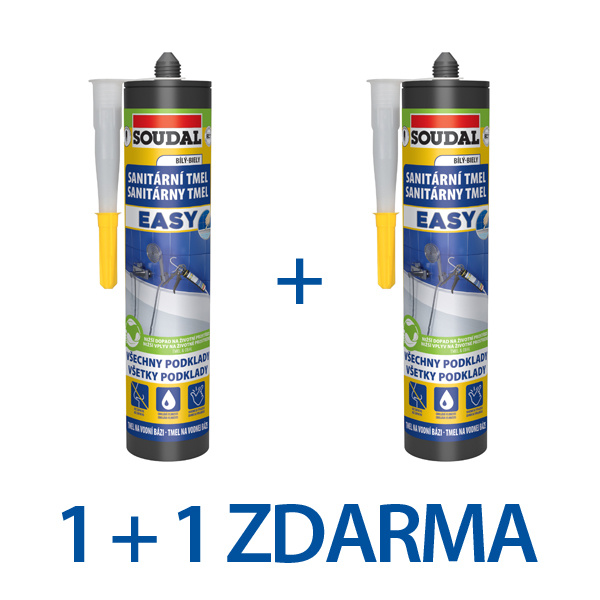 EASY Sanitární tmel bílý 1+1 (2x280ml) - 6900120.jpg