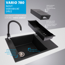 Kuchyňský dřez VARIO 780 - černý metalblack 74 - 905390_02.jpg