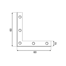 ÚHELNÍK NÁBYTKOVÝ PLOCHÝ 60x60x10x2,0 MM - 25135_01.jpg