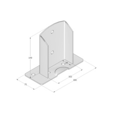 PSD 100 Patka sloupku ZNZ 102x150x2,5 mm - 08377_01.jpg