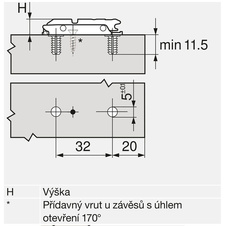 AVENTOS HK-S,HF, HF top přímá podložka EXPANDO  pro dřevěná čílka a široké alurámečky - 177h3100e_02.jpg