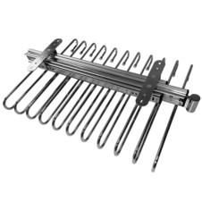Výsuvný držák na kalhoty 11 ramen 470 x 335 x 105 mm chrom pravý - 7104583_01.jpg