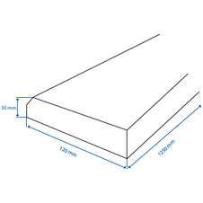 Práh 1250 x 120 x 30 mm - buk - 06159_02.jpg