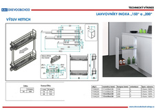 Drátěný dvojkoš INOXA výsuv Hettich s tlumením 155 x 506 x 538 chrom - pravý (výsuv boční vpravo) pro korpus 200 mm - 7104229_02.jpg