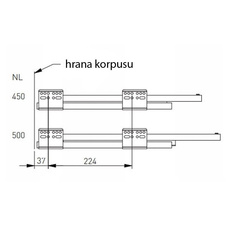 Zásuvka Axis Pro  l- 500mm  bílá - extra nízká H69 - 7261357_01.jpg