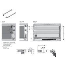 Reling podélný hranatý pro zásuvku Axis Pro 450mm bílý - 7261323_02.jpg