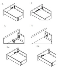 Zásuvka AXIS PRO push to open pro otevření zásuvky 550mm bílá - vysoká H167 - 7281491_08.jpg