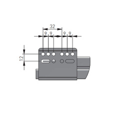 Zásuvka AXIS PRO push to open pro otevření zásuvky 350mm antracit - nízká H84 - 7281452_04.jpg