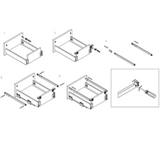 Zásuvka AXIS PRO push to open pro otevření zásuvky 400mm antracit - střední H116 - 7281469_07.jpg