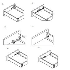 Zásuvka AXIS PRO push to open pro otevření zásuvky 450mm bílá - střední H116 - 7281472_08.jpg