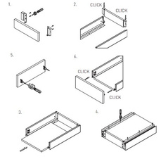 Zásuvka AXIS PRO push to open pro otevření zásuvky 450mm bílá - střední H116 - 7281472_09.jpg