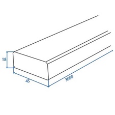 Hoblovaná lať smrk 18x45x3000 - 30660_01.jpg