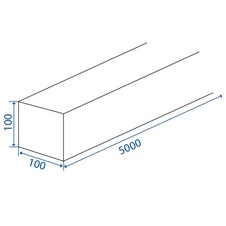 Hranol KVH smrk 100x100x5000 - Nsi - 30578_01.jpg